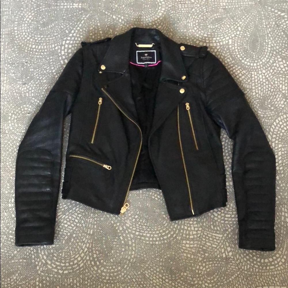 Juicy Couture genuine lamb leather jacket - Picture 8 of 8